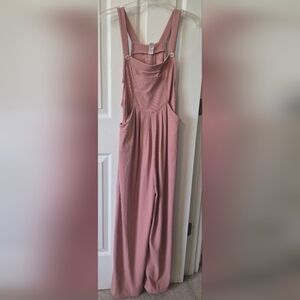 HALARA Dusty Mauve Ribbed Jumpsuit